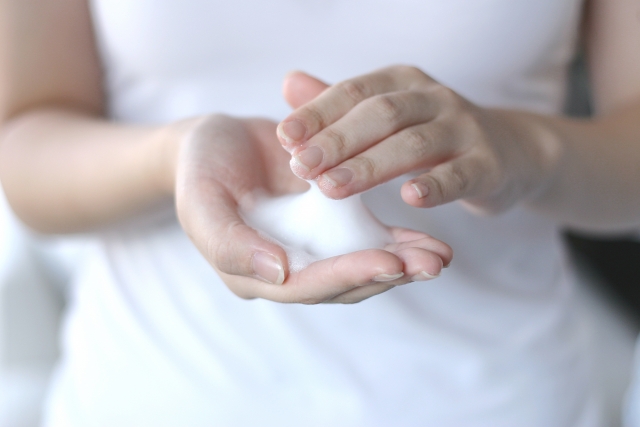 乾燥,肌,洗顔,方法